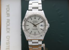 Rolex Datejust Turn-O-Graph 16264 (2001) - Zilver wijzerplaat 36mm Staal