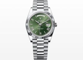 Rolex Day-Date 40 228236 (2023) - Groen wijzerplaat 40mm Platina