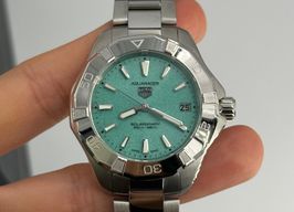TAG Heuer Aquaracer Lady WBP1315.BA0005 (2024) - Turquoise wijzerplaat 34mm Goud/Staal