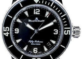 Blancpain Fifty Fathoms 5015-1130-52 (2024) - Zwart wijzerplaat 45mm Staal