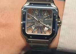 Cartier Santos WHSA0026 (2024) - Transparant wijzerplaat 48mm Staal