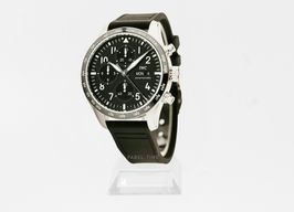 IWC Pilot Chronograph IW388305 (2024) - Zwart wijzerplaat 41mm Titanium