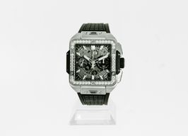 Hublot Square Bang 821.NX.0170.RX.1204 (2024) - Transparent dial 42 mm Titanium case