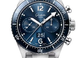 Glashütte Original SeaQ Chronograph 1-37-23-02-81-70 (2025) - Blauw wijzerplaat 43mm Staal