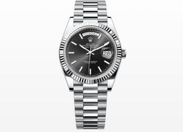 Rolex Day-Date 40 228236 (2023) - Black dial 40 mm Platinum case