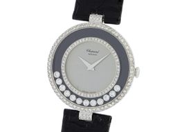 Chopard Happy Diamonds 212465 (Onbekend (willekeurig serienummer)) - Zilver wijzerplaat 33mm Witgoud