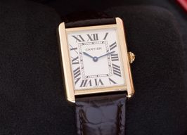 Cartier Tank Solo 3167 (2019) - Zilver wijzerplaat 27mm Geelgoud