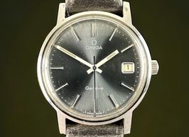 Omega Genève 136.0104 (1975) - Zilver wijzerplaat 35mm Staal
