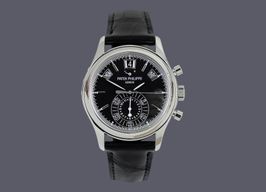 Patek Philippe Annual Calendar Chronograph 5960P-016 (2015) - Black dial 41 mm Platinum case