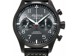 Alpina Startimer Pilot AL-860GB4FBS6 (2024) - Black dial 44 mm Steel case