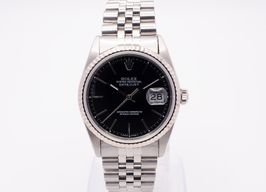 Rolex Datejust 36 16234 (1994) - Zwart wijzerplaat 36mm Staal