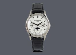 Patek Philippe Perpetual Calendar 5140G-001 (2007) - Zwart wijzerplaat 37mm Witgoud