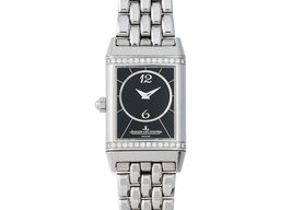 Jaeger-LeCoultre Reverso 256.8.75 (Onbekend (willekeurig serienummer)) - Zwart wijzerplaat 39mm Staal