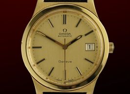 Omega Genève 166.0168 (1974) - Gold dial 36 mm Gold/Steel case