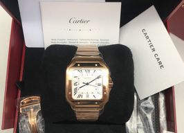 Cartier Santos WGSA0018 (2022) - Silver dial 40 mm Rose Gold case