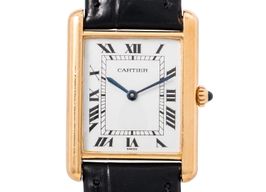 Cartier Tank Louis Cartier 81052 (Onbekend (willekeurig serienummer)) - Wit wijzerplaat 24mm Geelgoud