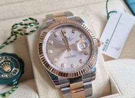 Rolex Datejust 41 126331 (2017) - Roze wijzerplaat 41mm Staal