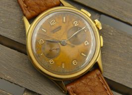 Tissot Vintage ref. 6212 chronograph cal. 27-41 Lemania CH27 vintage 40's (1940) - Bronze dial 35 mm Gold/Steel case