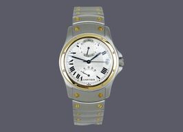 Cartier Santos W20038R3 (1997) - White dial 33 mm Gold/Steel case