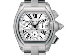 Cartier Roadster W62019X6 (2009) - Zilver wijzerplaat 43mm Staal