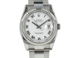 Rolex Datejust 36 116234 (2013) - Wit wijzerplaat 36mm Staal