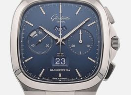 Glashütte Original Senator Chronograph Panorama Date 1-37-02-08-02-70 (2024) - Blauw wijzerplaat 40mm Staal