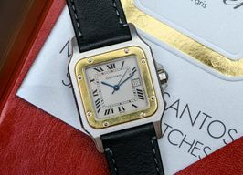 Cartier Santos 2961 (1997) - Silver dial 29 mm Gold/Steel case