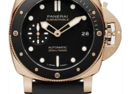 Panerai Luminor Submersible PAM02164 (2024) - Zwart wijzerplaat 42mm Roségoud