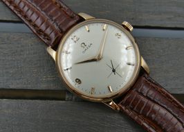 Omega Vintage 50's vintage watch mens Omega Trésor solid rose pink gold 18k ref. 2894 -