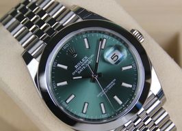 Rolex Datejust 41 126300 (2024) - Groen wijzerplaat 41mm Staal