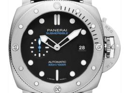 Panerai Luminor Submersible PAM01229 (2024) - Zwart wijzerplaat 44mm Staal