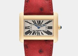 Cartier Tank Divan 2602 (2006) - White dial 30 mm Yellow Gold case