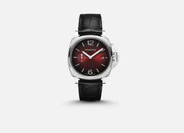 Panerai Luminor Due PAM01424 (2024) - Rood wijzerplaat 42mm Staal