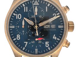 IWC Pilot Chronograph IW388109 (2022) - Blauw wijzerplaat 41mm Brons