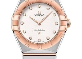 Omega Constellation Quartz 131.20.28.60.52.001 (2024) - Zilver wijzerplaat 28mm Goud/Staal