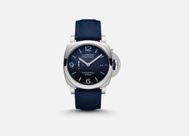 Panerai Luminor Marina PAM01157 (2024) - Blauw wijzerplaat 44mm Staal