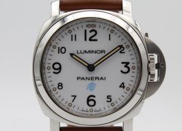 Panerai Luminor Base Logo PAM00775 (2021) - Wit wijzerplaat 44mm Staal