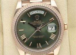 Rolex Day-Date 40 228235 (2019) - Green dial 40 mm Rose Gold case