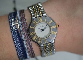 Cartier 21 Must de Cartier 9011 (1990) - White dial 35 mm Steel case