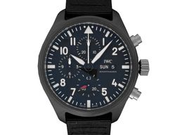 IWC Pilot Chronograph Top Gun IW389101 (2025) - Black dial 45 mm Ceramic case