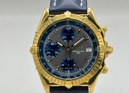 Breitling Chronomat K13048 (1997) - Blue dial 39 mm Yellow Gold case