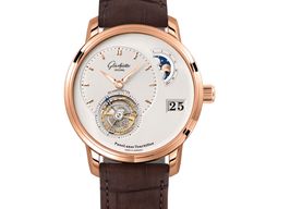 Glashütte Original PanoLunar 1-93-02-05-05-05 (2023) - Zilver wijzerplaat 40mm Roodgoud