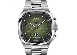 Glashütte Original Seventies Chronograph Panorama Date 1-37-02-09-02-70 (2023) - Green dial 40 mm Steel case