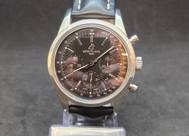 Breitling Transocean Chronograph AB015212 (Onbekend (willekeurig serienummer)) - Zwart wijzerplaat 43mm Staal