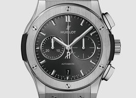 Hublot Classic Fusion Chronograph 541.NX.7070.RX (2023) - Grijs wijzerplaat 42mm Titanium