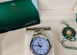 Rolex Oyster Perpetual 34 124200 (2026) - Paars wijzerplaat 34mm Staal