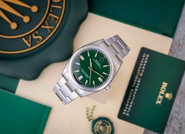 Rolex Oyster Perpetual 36 126000 (2023) - Groen wijzerplaat 36mm Staal