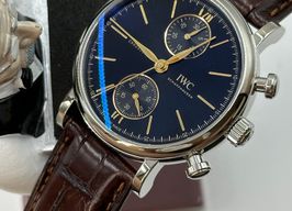 IWC Portofino Chronograph IW391404 (2023) - Zwart wijzerplaat 39mm Staal