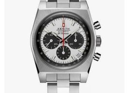 Zenith El Primero Chronomaster 03.A384.400/21.M384 (2024) - Wit wijzerplaat 37mm Staal