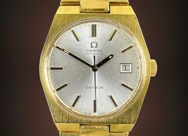 Omega Genève 166.099 (1971) - Wit wijzerplaat 35mm Goud/Staal